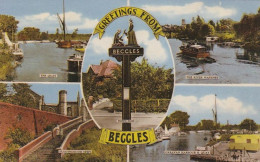 Greetings From Beccles - Multiview, Suffolk- Unused Postcard - National Series - SUF3 - Autres & Non Classés