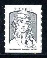 ADHESIF N° 1215A ECOPLI DE FEUILLE SANS LE GRAMMAGE ET SANS PHOSPHORE NEUF** - Unused Stamps