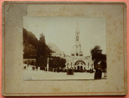 PHOTO ORIGINALE SUPPORT CARTON: LOURDES MAI 1897 - 2 SCANS -18 - Old (before 1900)