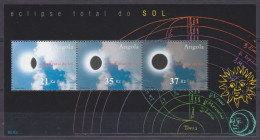 2002 Angola  1684-1686/B102 Total Sun Eclipse Astrophilately 7,00 € - Afrique