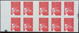 3419-C13a Carré Noir Sur N° 100 TVP Rouge LUQUET Faciale De 14.30€ - Moderni : 1959-…