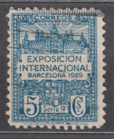 Barcelona Correo 1929 Edifil 1 Usado - Exposición Y Escudo - Barcelone