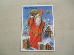 Carte Postale Ancienne VIVE ST NICOLAS - Sinterklaas