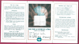 Image Religieuse Dépliant Ribeauté-les-Tavernes (30) Ligue Pour La Lecture De La Bible Gabriel Raillon 3scans 1943 - Devotieprenten