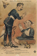 - Guerre 1914-18 - Ref-N564- Illustrateur Jarry - Serie Humoristique  Guerre 1914 - Guillaume II Et Cul De Jatte - - War 1914-18