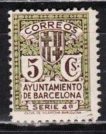 Barcelona Correo 1932 Edifil 12 * Mh Escudo - Barcelone