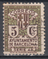 Barcelona Correo 1932 Edifil 12 Usado - Escudo - Barcellona