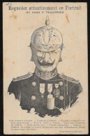 CPA Carte Ancienne 9 X 14 Satirique Caricature Guerre 14-18 Patriotique Germany Kaiser Guillaume II Non Circulé - Satirical