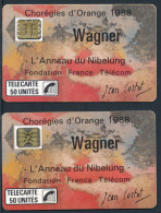 Télécartes France - Publiques N° Phonecote F23 + F23A Chorégies D'Orange - Wagner - Illustration Cortot - 1988