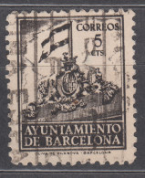 Barcelona Correo 1940 Edifil 28 Usado - Ayuntamiento - Barcellona
