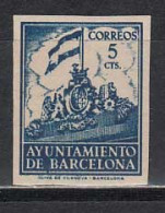 Barcelona Correo 1940 Edifil 24s ** Mnh Sin Dentar. Ayuntamiento - Barcelone