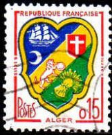 France Poste Obl Yv:1232 Mi:1276 Alger Armoiries (Lign.Ondulées) (Thème) - Sellos