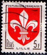 France Poste Obl Yv:1186 Mi:1223 Lille Armoiries (Lign.Ondulées) (Thème) - Timbres