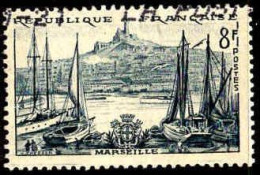 France Poste Obl Yv:1037 Mi:1065 Marseille Le Vieux Port (Obl.mécanique) (Thème) - Barche