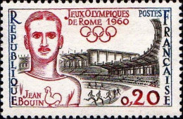France Poste N** Yv:1265 Mi:1317 Jeux Olympiques Rome Jean Bouin (Thème) - Autres & Non Classés