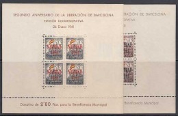 Barcelona Correo 1941 Edifil 31/2 * Mh Navidad - Barcelone