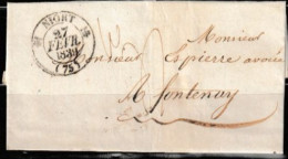 Lettre 1839 Niort - Other & Unclassified