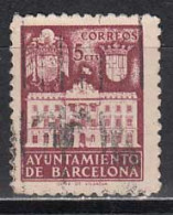 Barcelona Correo 1942 Edifil 36 Usado - Ayuntamiento - Barcelone