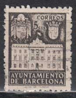 Barcelona Correo 1942 Edifil 37 Usado - Ayuntamiento - Barcellona