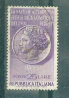ITALIE - N°691 Oblitéré - Appel Au Civisme Des Contribuables. - 1946-60: Gebraucht