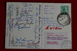 Signed All Climbers 1971 Direttissima Everest International Expedition To G. Rebuffat Annapurna 1950 Mountaineering - Deportivo