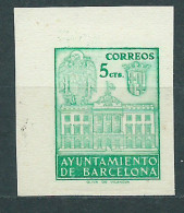 Barcelona Correo 1942 Edifil 39s SH (*) Mng Liberación De Barcelona - Barcelone