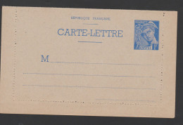 Entier Carte Lettre Mercure . Neuve . Piquage...varié - Kartenbriefe