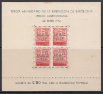 Barcelona Correo 1942 Edifil 40 * Mh Navidad - Barcelona