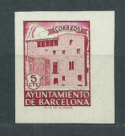 Barcelona Correo 1943 Edifil 47s SH ** Mnh Liberación De Barcelona - Barcellona