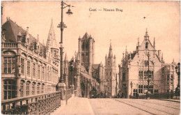 CPA Carte Postale Belgique Gand Nieuwe Brug 1918 VM81139 - Gent