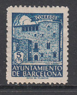 Barcelona Correo 1943 Edifil 43 * Mh Casa Padellas - Barcelone