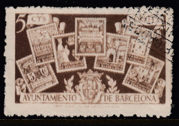 Barcelona Correo 1945 Edifil 69 Usado - Barcelone