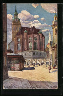 Künstler-AK Richard Wagner: München, Peterskirche Vom Viktualien-Markt  - Wagner, Richard