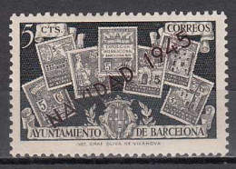 Barcelona Correo 1945 Edifil NE 32A ** Mnh Navidad - Barcelone