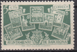 Barcelona Correo 1945 Edifil 71 Usado - Barcelone