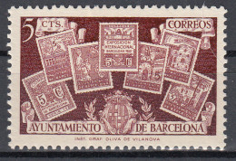 Barcelona Correo 1945 Edifil NE 31B ** Mnh Cese De Recargo - Barcelone