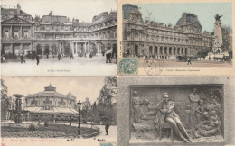 PARIS - Lot De 7 CP : Théâtre Folies Marigny - Palais Royal - Monument Victor Hugo - Place Du Carrousel - 3 CPSM Multi V - Other & Unclassified