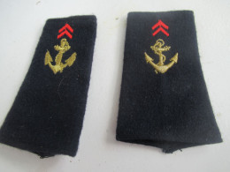 2 épaulettes  Militaires / Sous-Officiers /Marine ? /à Déterminer/  Début  XXIème                  GAL13 - Marinera