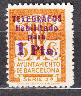 Barcelona Telegrafos 1934 Edifil 7 (*) Mng - Barcelona