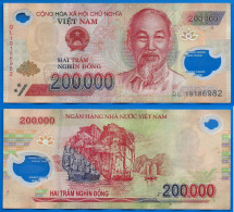 Vietnam 200000 Dong 2019 Prefixe QL Que Prix + Port 200 000 Asie Asia Billet Polymere - Vietnam