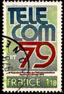 France Poste Obl Yv:2055 Mi:2168 Telecom 79 (Beau Cachet Rond) (Thème) - Telekom