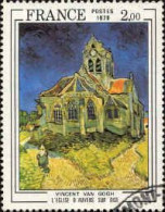 France Poste Obl Yv:2054 Mi:2176 Vincent Van Gogh L'Eglise D'Auvers Sur Oise (cachet Rond) (Thème) - Andere & Zonder Classificatie