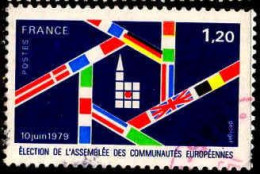 France Poste Obl Yv:2050 Mi:2154 Election Assemblée Européennes (Beau Cachet Rond) (Thème) Cachet Rouge - Stamps