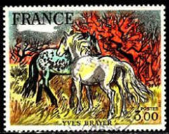 France Poste Obl Yv:2026 Mi:2131 Yves Brayer Chevaux En Camargue (Beau Cachet Rond) (Thème) - Pferde