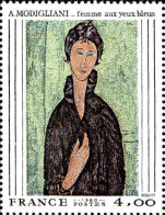 France Poste N** Yv:2109 Mi:2227 Modigliani Femme Aux Yeux Bleus (Thème) - Autres & Non Classés