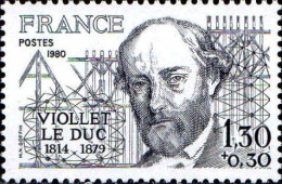 France Poste N** Yv:2095 Mi:2195 Eugène Viollet-le-Duc Architecte (Thème) - Andere & Zonder Classificatie