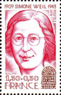 France Poste N** Yv:2032A Mi:2177 Simone Weil Philosophe (Thème) - Femmes Célèbres