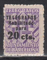 Barcelona Telegrafos 1942 Edifil 19 ** Mnh - Barcellona