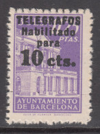 Barcelona Telegrafos 1942 Edifil 17 ** Mnh - Barcelone