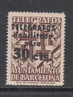 Barcelona Telegrafos 1942 Edifil 20d Dentado 16 ** Mnh - Barcellona